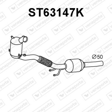 Katalizator AUDI / SEAT / SKODA / VOLKSWAGEN - 5Q0254503GX  