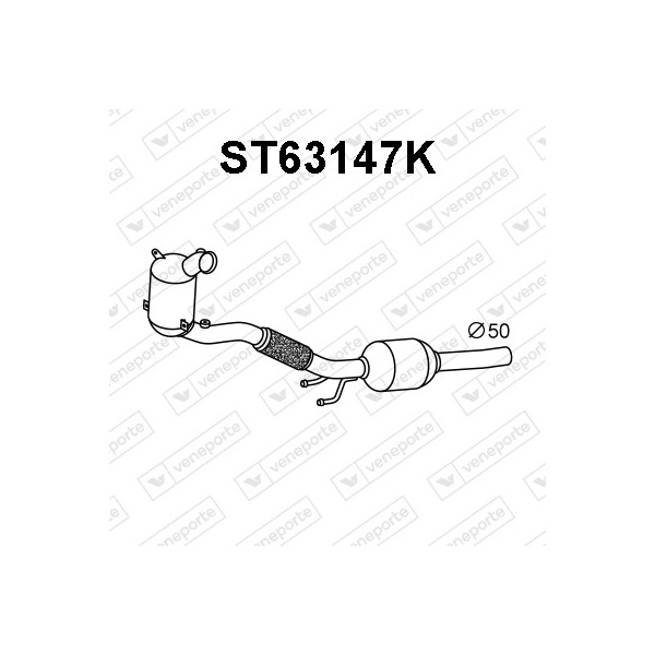 Katalizator AUDI / SEAT / SKODA / VOLKSWAGEN - 5Q0254503GX  