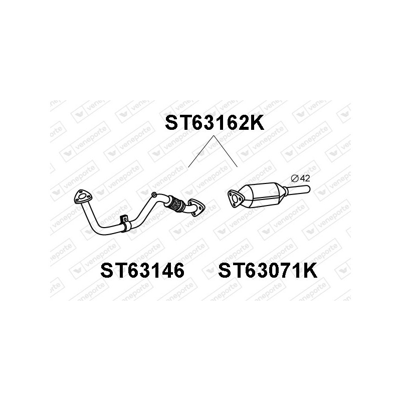 Katalizator SEAT / VOLKSWAGEN - 6K0253058GX 6K0253058HX 6K0253058JX