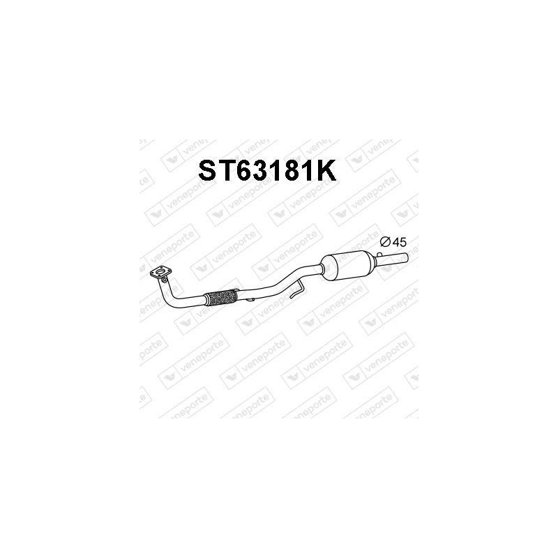 Katalizator SEAT / SKODA / VOLKSWAGEN - 6Q0254501BX 6Q0254501EX 6Q0254501HX