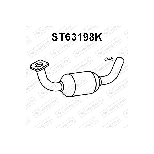 Katalizator SEAT / VOLKSWAGEN - 6K0253060GX-KAT 6Q0253060GX-KAT 6Q0253600GX-KAT