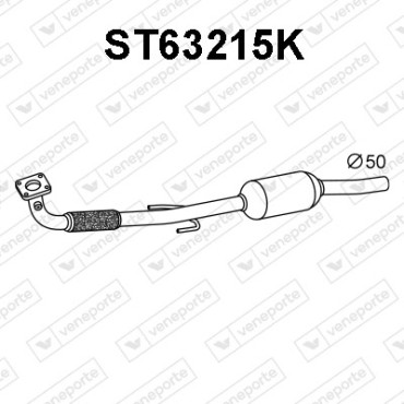 Katalizator SEAT / VOLKSWAGEN - 6K0253208JX 6N0253053RX 6N0253058HV