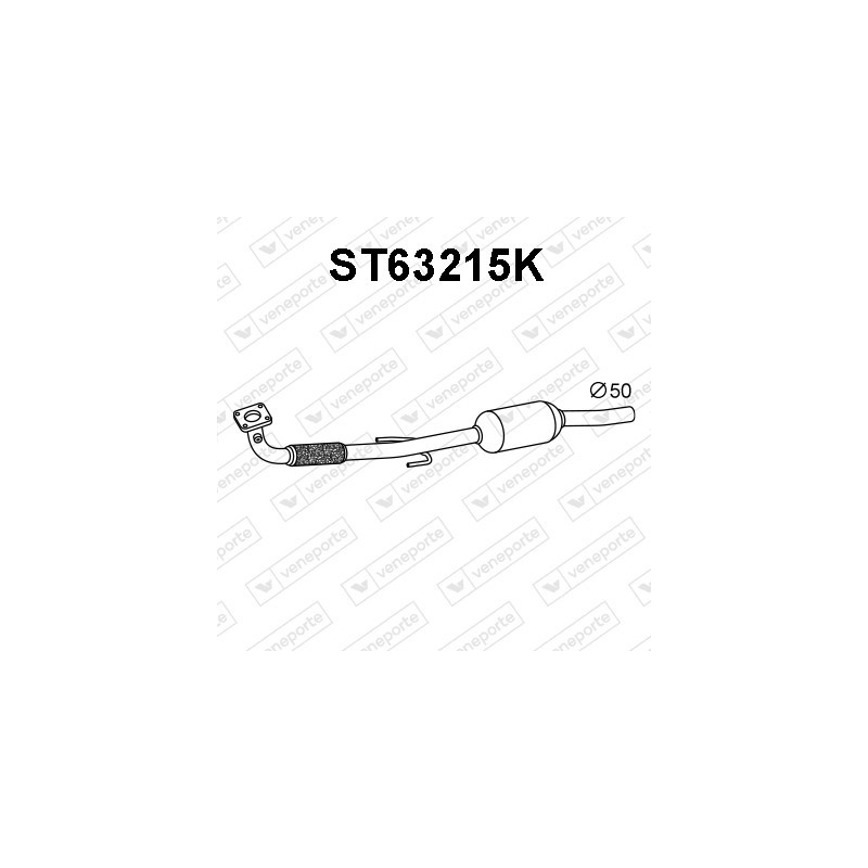 Katalizator SEAT / VOLKSWAGEN - 6K0253208JX 6N0253053RX 6N0253058HV