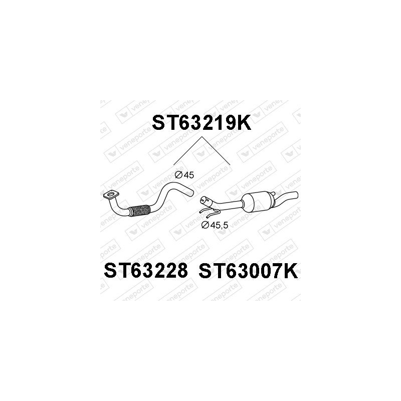 Katalizator SEAT / VOLKSWAGEN - 6K0253058NV 6K0253058NX 6K0253058RV