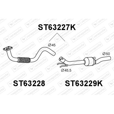 Katalizator SEAT / VOLKSWAGEN - 6K0253058QV 6K0253058QX 6K0253208EG