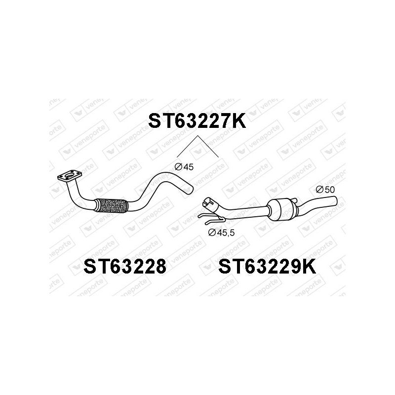 Katalizator SEAT / VOLKSWAGEN - 6K0253058QV 6K0253058QX 6K0253208EG