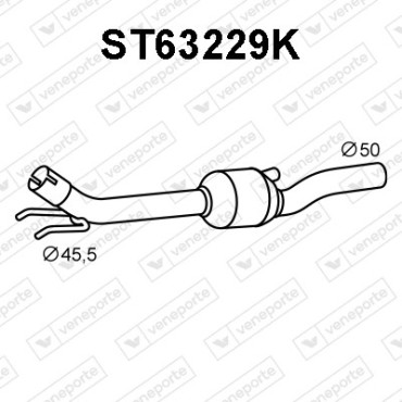 Katalizator SEAT / VOLKSWAGEN - 6K0253058QV-KAT 6K0253058QX-KAT 6K0253208EG-KAT