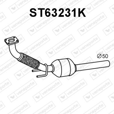 Katalizator SEAT / VOLKSWAGEN - 6K0253060AV 6K0253060AX 6K0253060BV