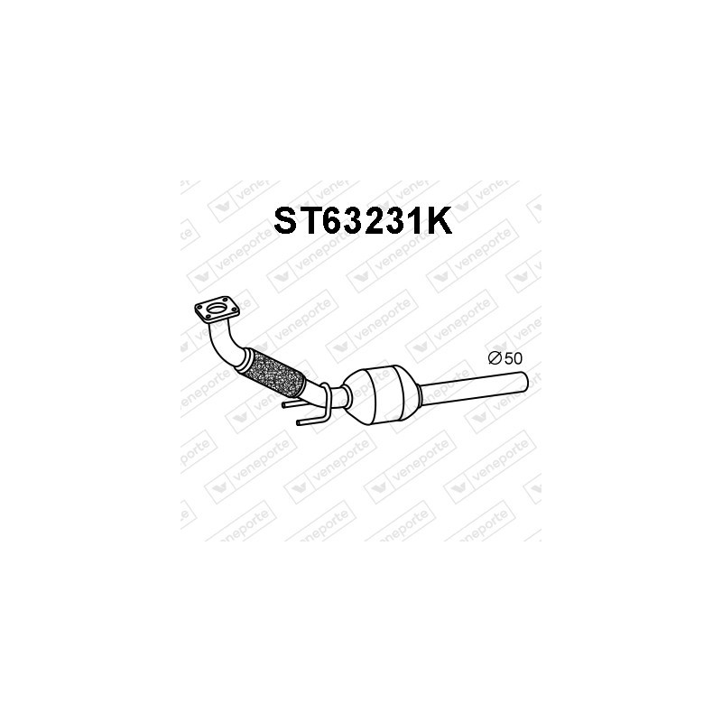 Katalizator SEAT / VOLKSWAGEN - 6K0253060AV 6K0253060AX 6K0253060BV
