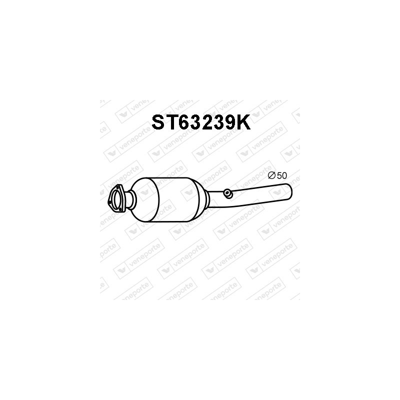 Katalizator SEAT / SKODA / VOLKSWAGEN - 1J0253023X  