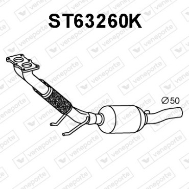 Katalizator AUDI / SEAT / SKODA / VOLKSWAGEN - 1K0254500BX 1K0254500NX 1K0254503MX