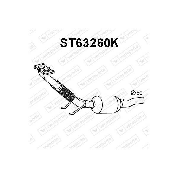 Katalizator AUDI / SEAT / SKODA / VOLKSWAGEN - 1K0254500BX 1K0254500NX 1K0254503MX