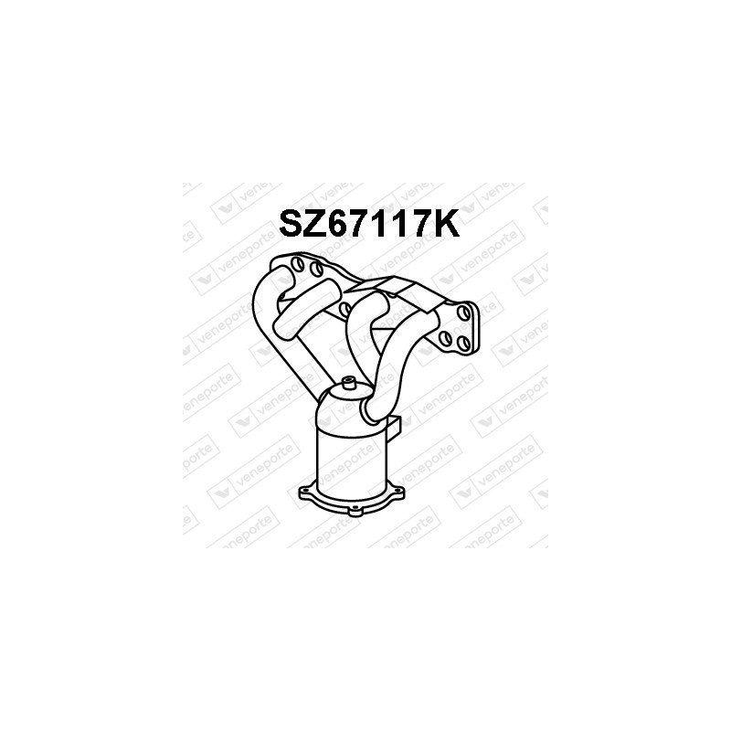 Katalizator FIAT / SUZUKI - 1411055GA1H02 1411055GASH02 1411062J00H02