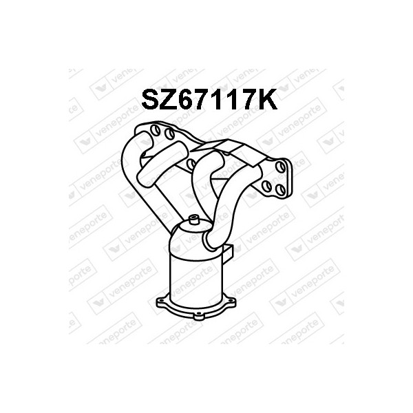Katalizator FIAT / SUZUKI - 1411055GA1H02 1411055GASH02 1411062J00H02