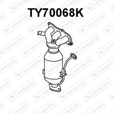 Katalizator TOYOTA - 171400Q030 171400Q070 1714040040