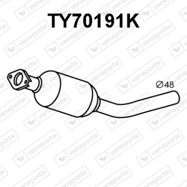 Katalizator TOYOTA - 174100M180-KAT 174100M181-KAT 