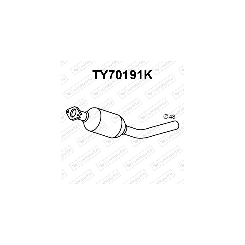 Katalizator TOYOTA - 174100M180 174100M181