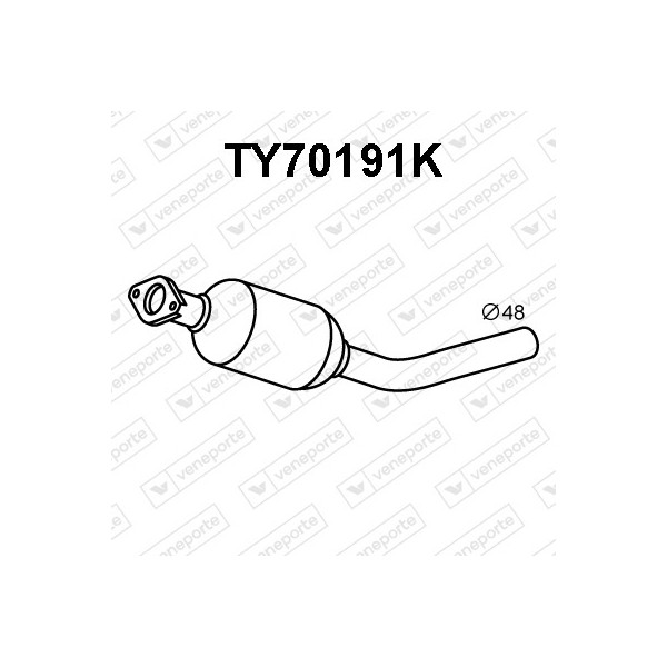 Katalizator TOYOTA - 174100M180-KAT 174100M181-KAT 