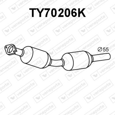 Katalizator LEXUS / TOYOTA - 174100T510-KAT 1741037520-KAT 