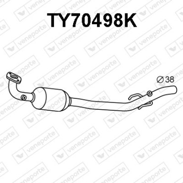 Katalizator TOYOTA - 174100J010-KAT 174100J020-KAT 1741023061-KAT