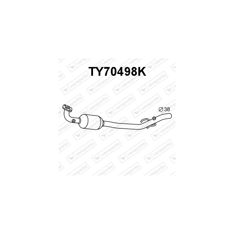 Katalizator TOYOTA - 174100J010 174100J020 1741023061