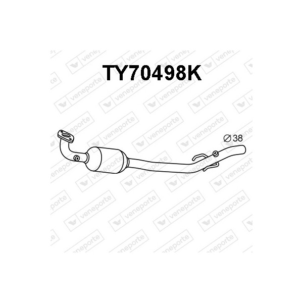 Katalizator TOYOTA - 174100J010 174100J020 1741023061