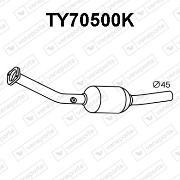 Katalizator TOYOTA - 1741021060 1741021070