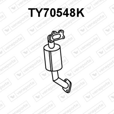 Katalizator TOYOTA - 250510N010 2505133010 