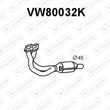 Katalizator VOLKSWAGEN - 867253208 867253208A 867253208AX