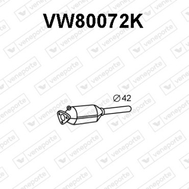 Katalizator SEAT / VOLKSWAGEN - 191131701D 191131701DV 191131701DX