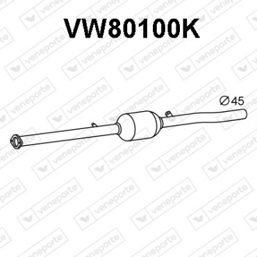 Katalizator VOLKSWAGEN - 1K0254400LX 1K0254400QX 1K0254401AX