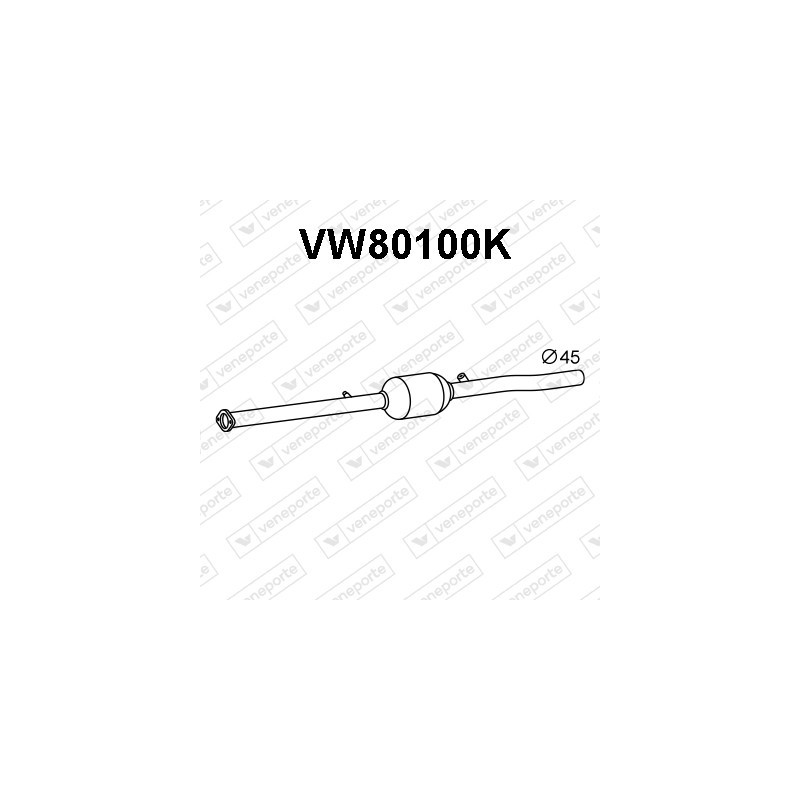 Katalizator VOLKSWAGEN - 1K0254400LX 1K0254400QX 1K0254401AX