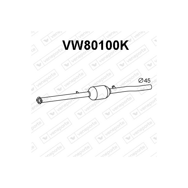 Katalizator VOLKSWAGEN - 1K0254400LX 1K0254400QX 1K0254401AX