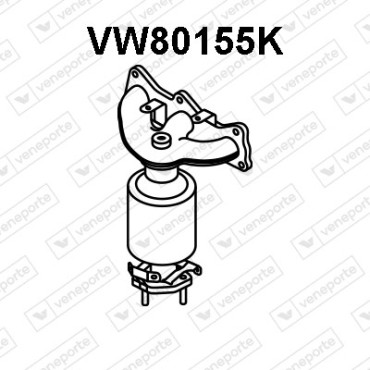 Katalizator SEAT / SKODA / VOLKSWAGEN - 03D253020H 03D253020HX 03D253020L