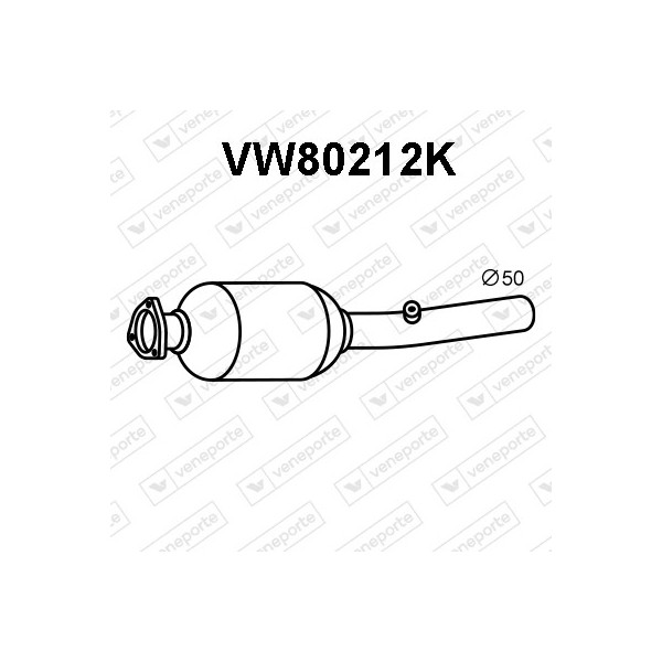 Katalizator SEAT / SKODA / VOLKSWAGEN - 1J0254400CX 1J0254400HX 