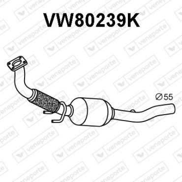 Katalizator SKODA / VOLKSWAGEN - 1J0254500J 1J0254500JX 1J0254503