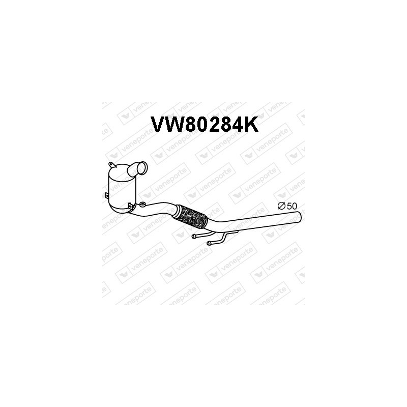 Katalizator AUDI / SEAT / SKODA / VOLKSWAGEN - 5Q0254500BX 5Q0254501TX 5Q0254503DX