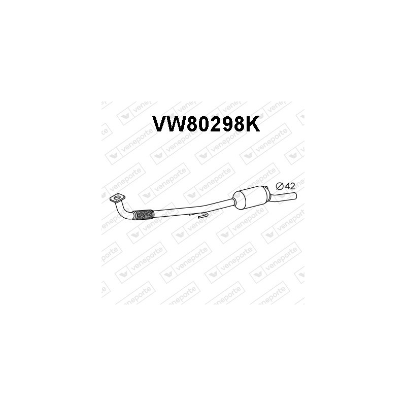 Katalizator SEAT / VOLKSWAGEN - 6N0253058PX 6X0253058CX 6X0253058MX