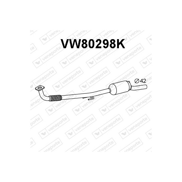 Katalizator SEAT / VOLKSWAGEN - 6N0253058PX 6X0253058CX 6X0253058MX