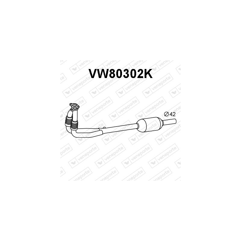 Katalizator VOLKSWAGEN - 6N0253058V 6N0253058X 6N0253068X
