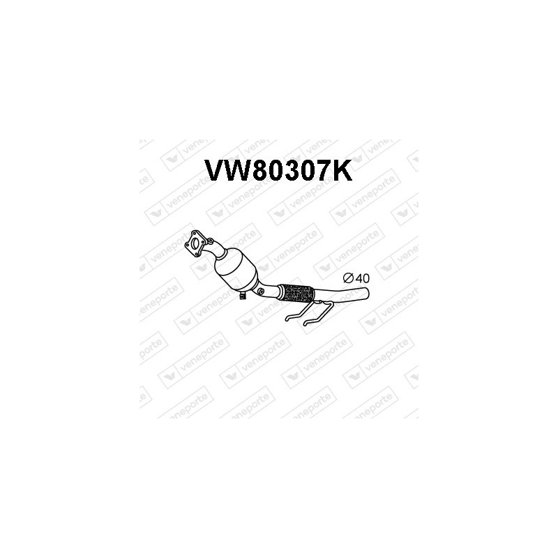 Katalizator SEAT / SKODA / VOLKSWAGEN - 1S0253007P 1S0253053BX 1S0253053GX