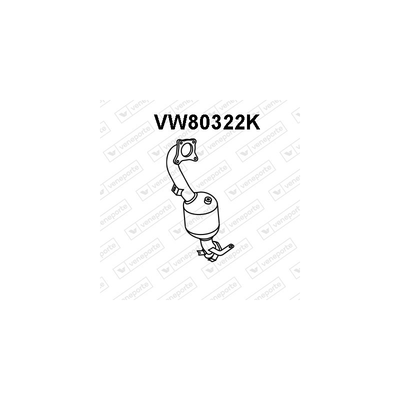 Katalizator AUDI / SEAT / SKODA / VOLKSWAGEN - 1K0254200HX 1K0254200QX 1K0254201HX