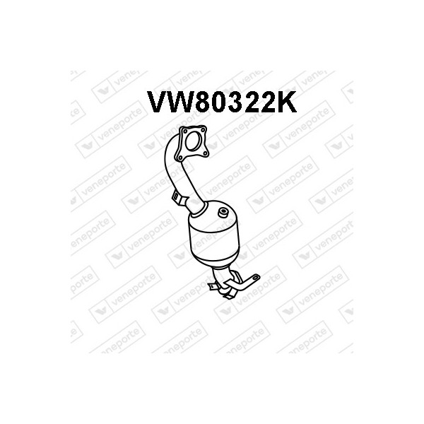 Katalizator AUDI / SEAT / SKODA / VOLKSWAGEN - 1K0254200HX 1K0254200QX 1K0254201HX