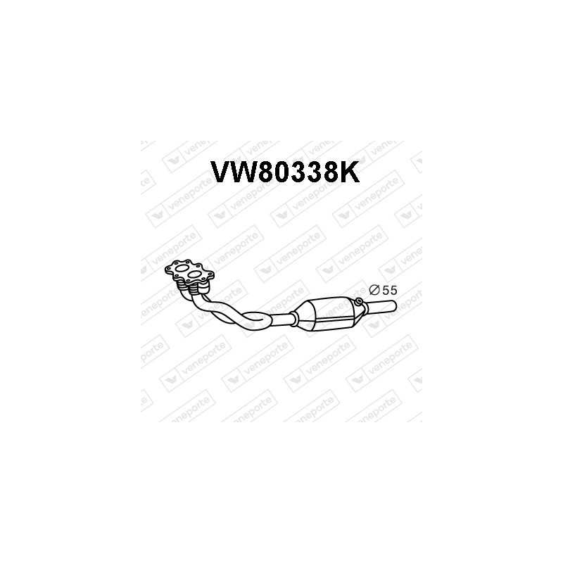 Katalizator SKODA / VOLKSWAGEN - 1J0253058PX 1J0253058QX 1J0253058SV