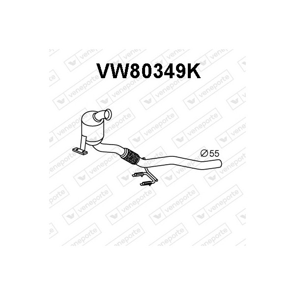 Katalizator AUDI / SEAT / SKODA / VOLKSWAGEN - 1K0254511FX  