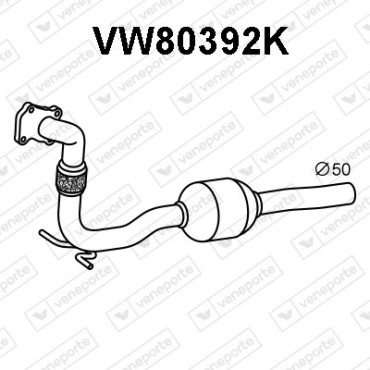Katalizator SEAT / VOLKSWAGEN - 6X0253208HX 6X0253208KV 6X0253208KX