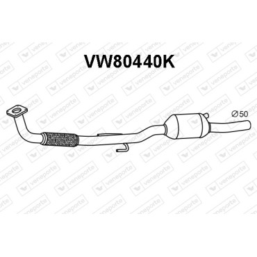 Katalizator SEAT / VOLKSWAGEN - 6N0253058RV 6N0253058RX 
