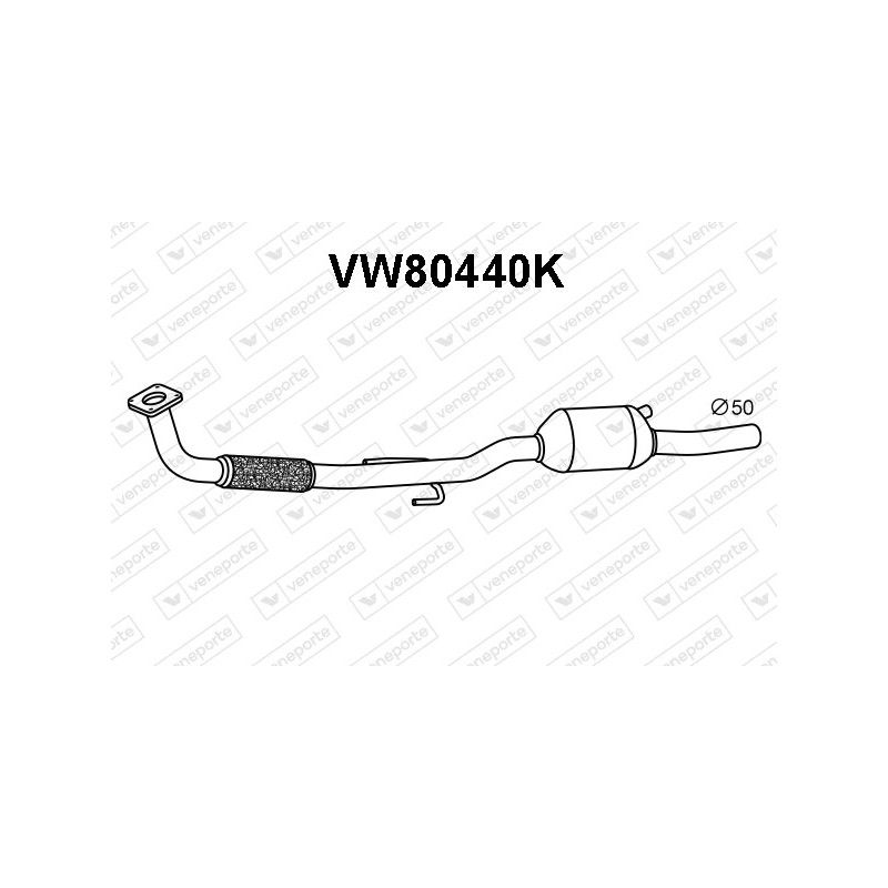 Katalizator SEAT / VOLKSWAGEN - 6N0253058RV 6N0253058RX 