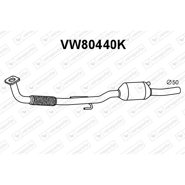 Katalizator SEAT / VOLKSWAGEN - 6N0253058RV 6N0253058RX 