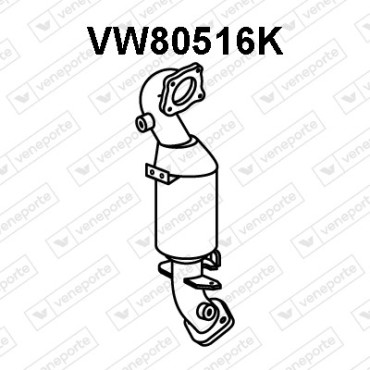 Katalizator AUDI / SEAT / SKODA / VOLKSWAGEN - 1K0254201AX 1K0254201BX 